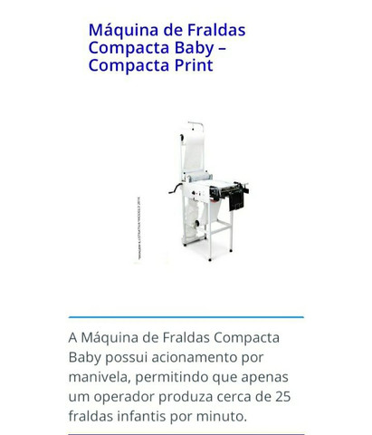 Featured image of post Compacta Print Fraldas A compacta print pensando nisso desenvolveu uma m quina especial que a cara do ver o