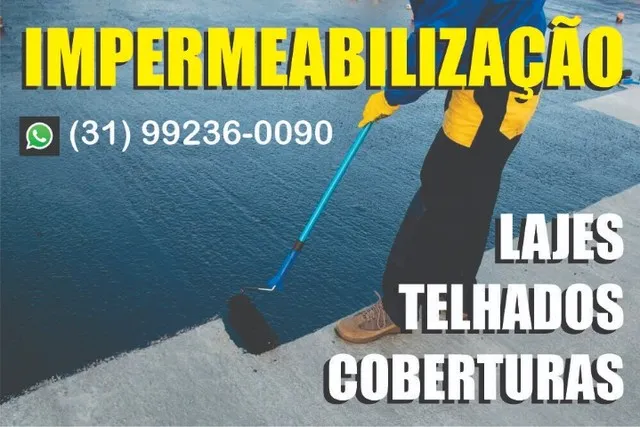 Impermeabilização em lajes telhados e coberturas em BH
