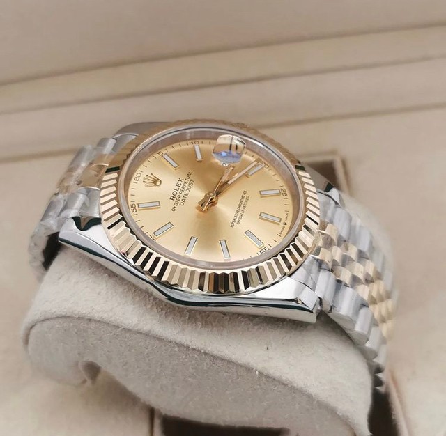 Relógio Rolex DateJust Automático  Misto Gold 18k Novo - Foto 3