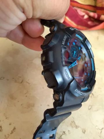 relógio casio GA 100 Preto e azul  - Foto 2
