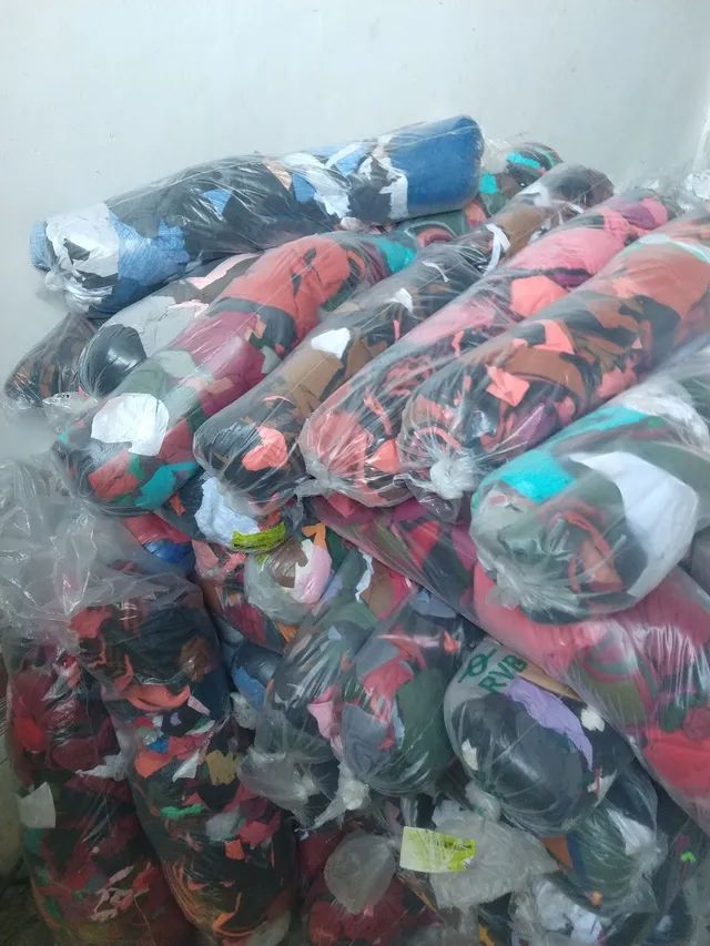 Retalhos de malha*Sobra de tecido*Malha*Poliéster  - Foto 2