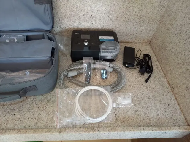 cpap automático g2s a20 com Umidificador da BMC Medical+ filtro de ar+máscaras+escova limp