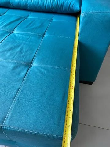 Sofá retrátil com tecido acquablock - Foto 4