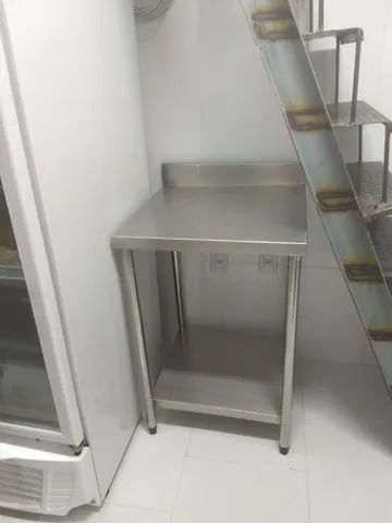 Mesa inoxidável bancada inox