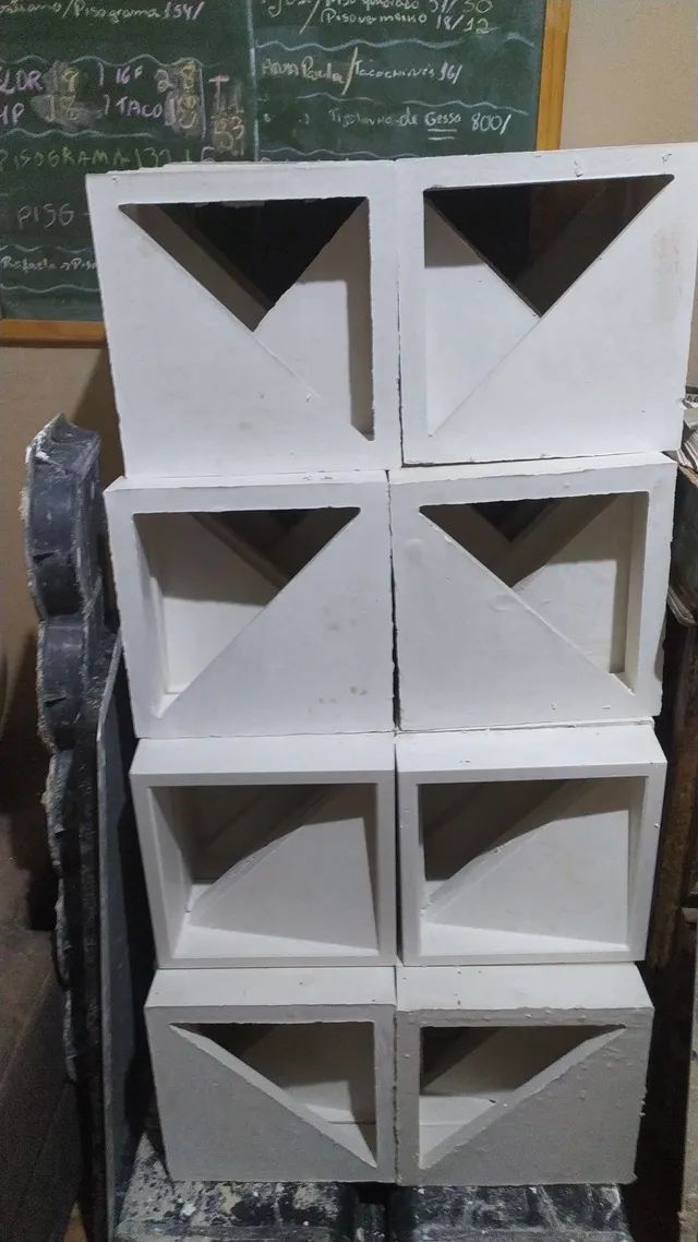 Cobogó triangular gesso  - Foto 4