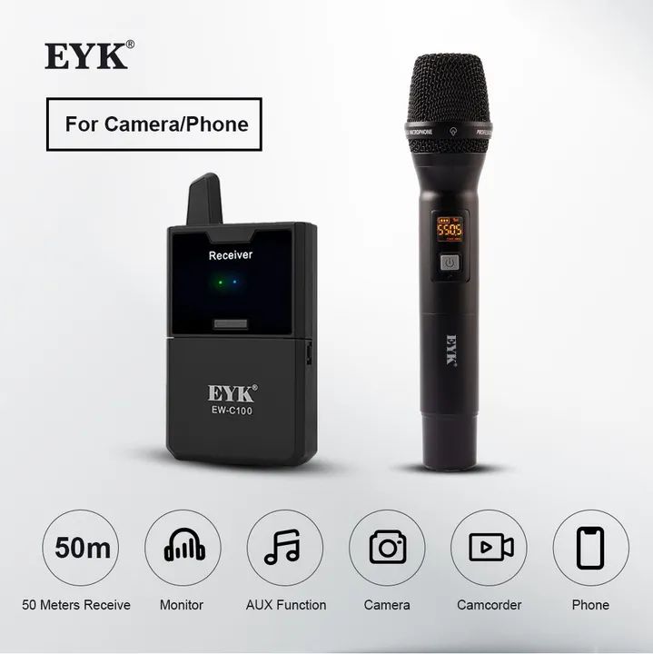 microfone sem fio profissional EKY - Foto 6