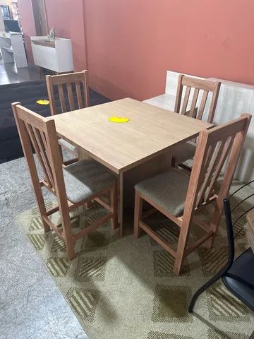 Oferta black! mesa 4 cadeiras nova!! - Foto 4
