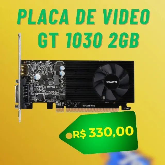 Placa de Video Gigabyte GeForce GT 1030 2GB DDR5 64-bit, GV-N1030D5-2GL