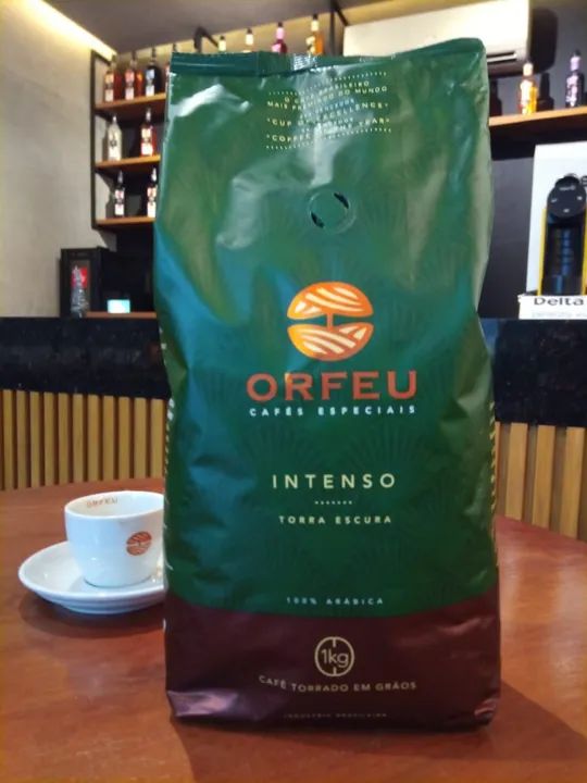 Café especial em grãos Orfeu Intenso Torra Escura - 100%  Arábico 1kg