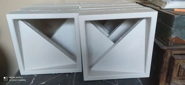 Cobogó triangular gesso 