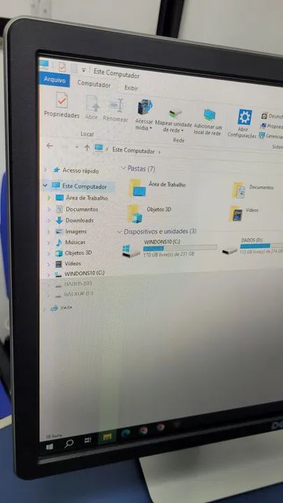Monitot 19,5" DELL p2016t VGA DP USB - Defeito Tela - Foto 3