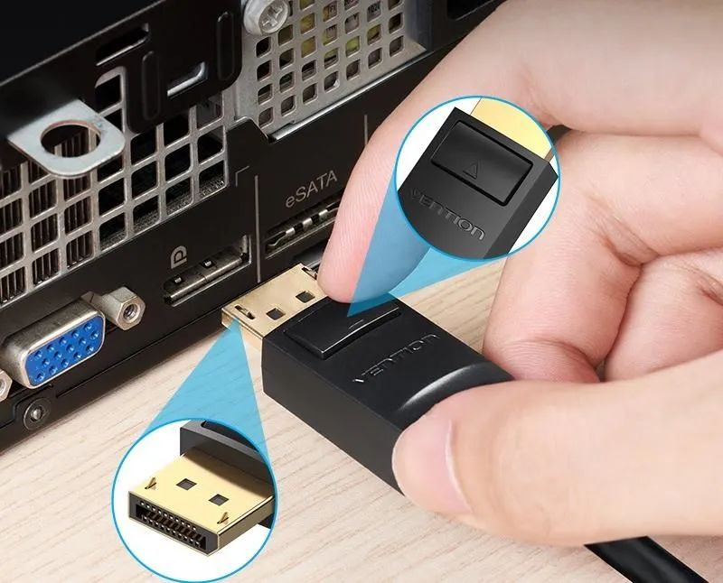 Cabo Conversor DisplayPort para VGA Vention Original  - Foto 5