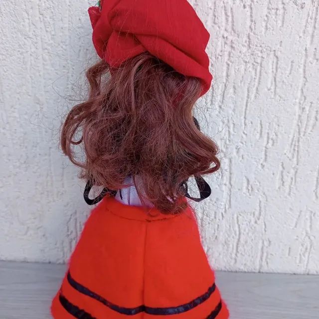 Boneca Doll antiga traje Espanha 29 cm aproximadamente - Foto 4