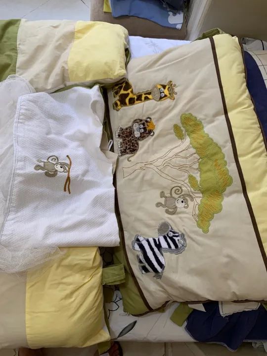 Kit completo de enxoval para berço infantil  - Foto 4