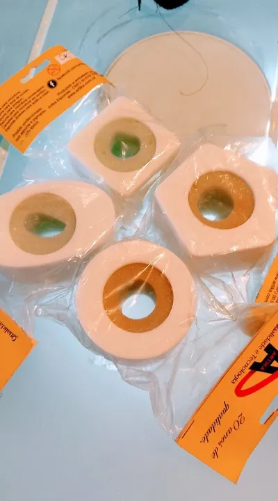 Canopla para microfone em acrílico