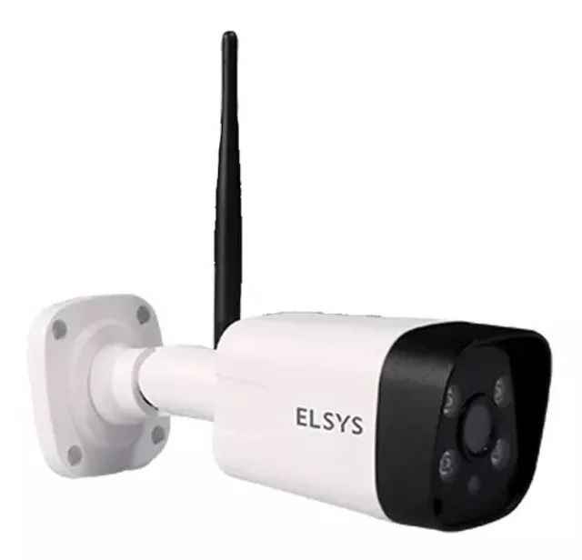 Câmera De Segurança Elsys Esc-wb3f Com Resolução De 2mp Visão Noturna Incluída Branca