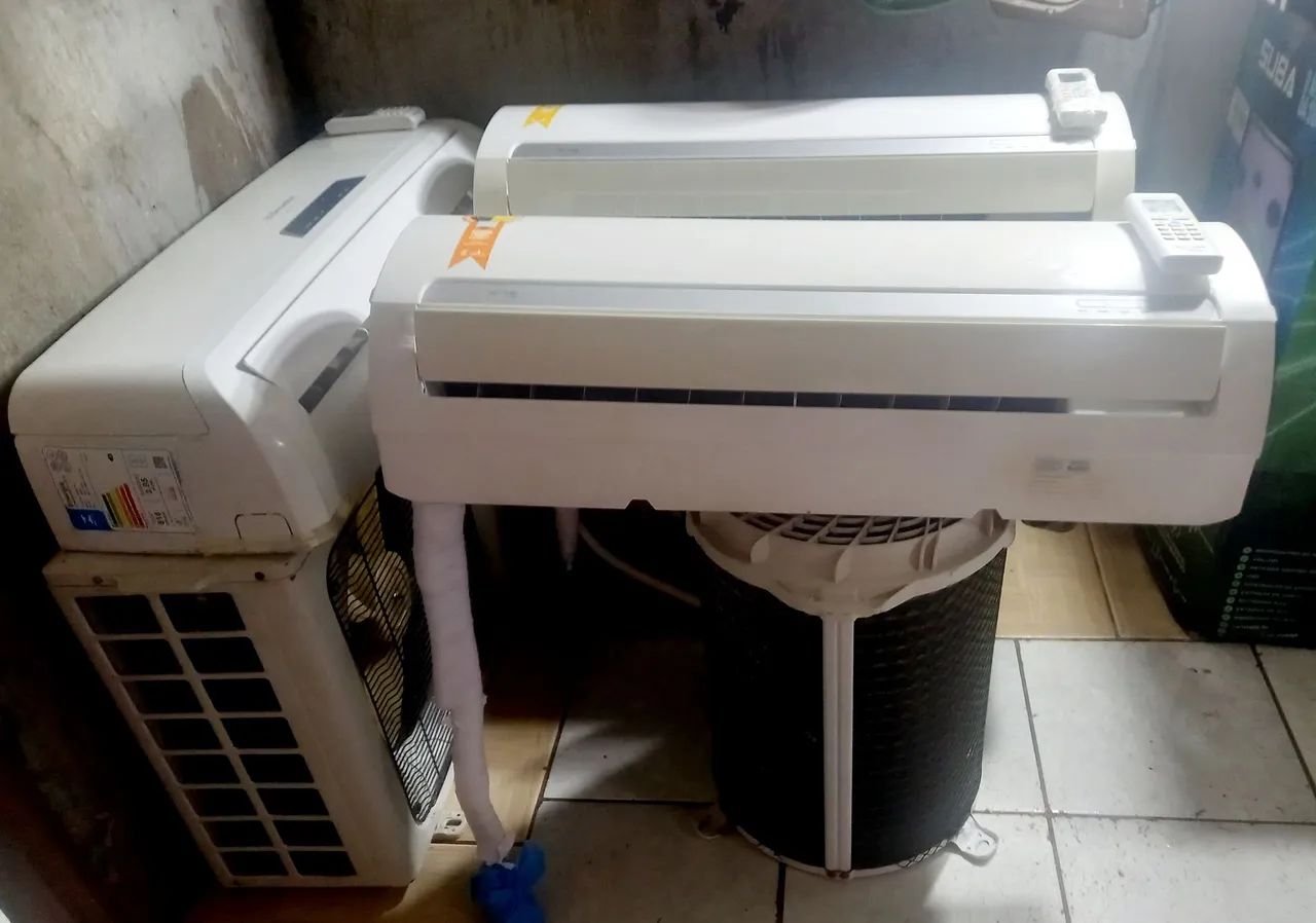 3-Splits de 12000 Btus, Semi-novas das Marcas, 2-Sriger e Midea e Electrolux da Eco-turbo  - Foto 2