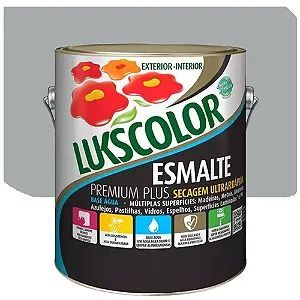 Tinta Esmalte Lukscolor Premium Plus Base Água Acetinado Esher 3,2 Litros