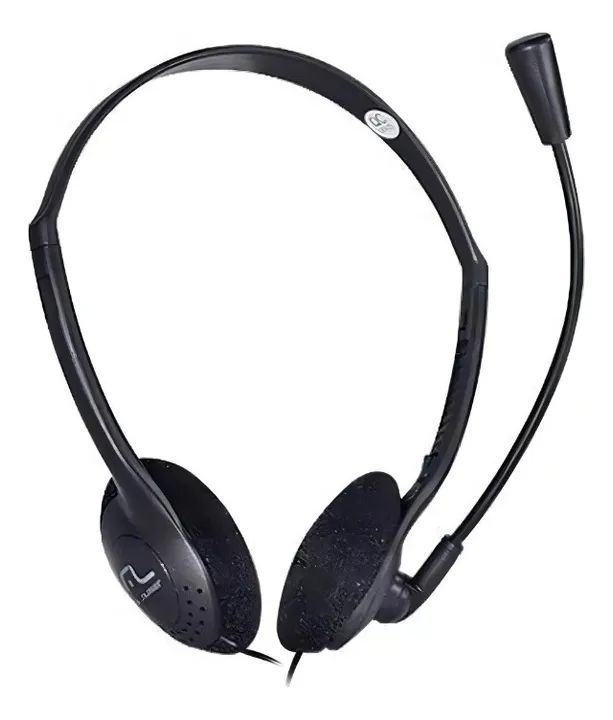 Headset Multilaser Ph002 Stereo Básico C/ Microfone C/ Fio Cor Preto - Foto 5