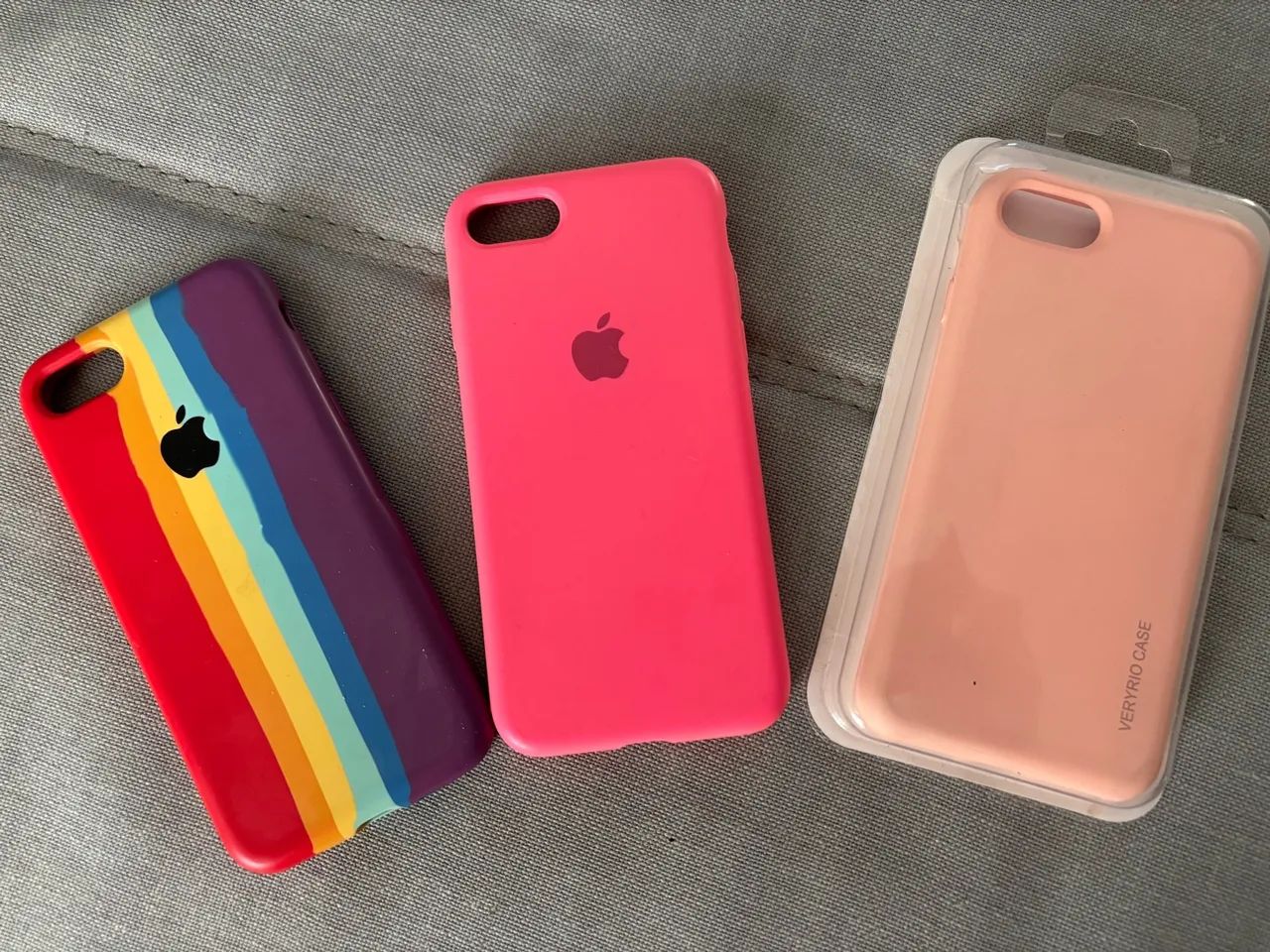 3 Capas de Silicone para iPhone - Diversas Cores!