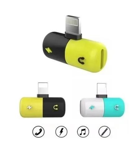 Adaptador Lightning Splitter Carregador Fone Iphone 