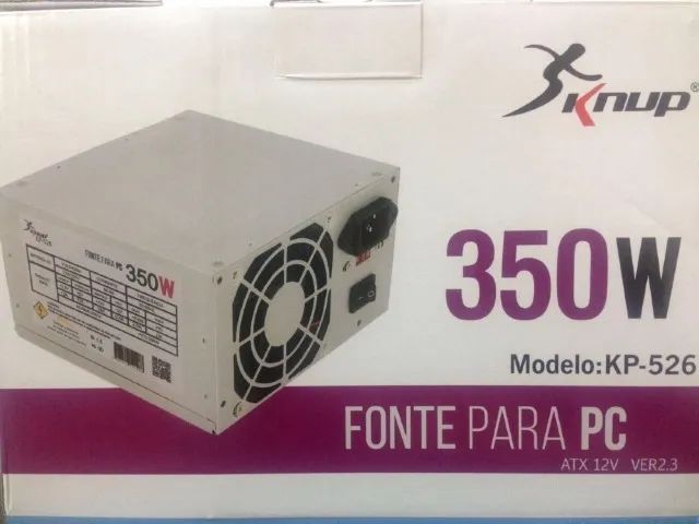 Fonte atx 350 w para PC Knup KP-526  127/220V - Foto 5