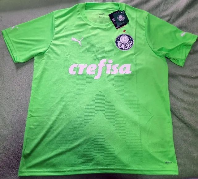 Camisa Goleiro Palmeiras Puma Verde Limão Tam. GG