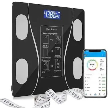 Balança digital corporal com aplicativo Bioimpedancia