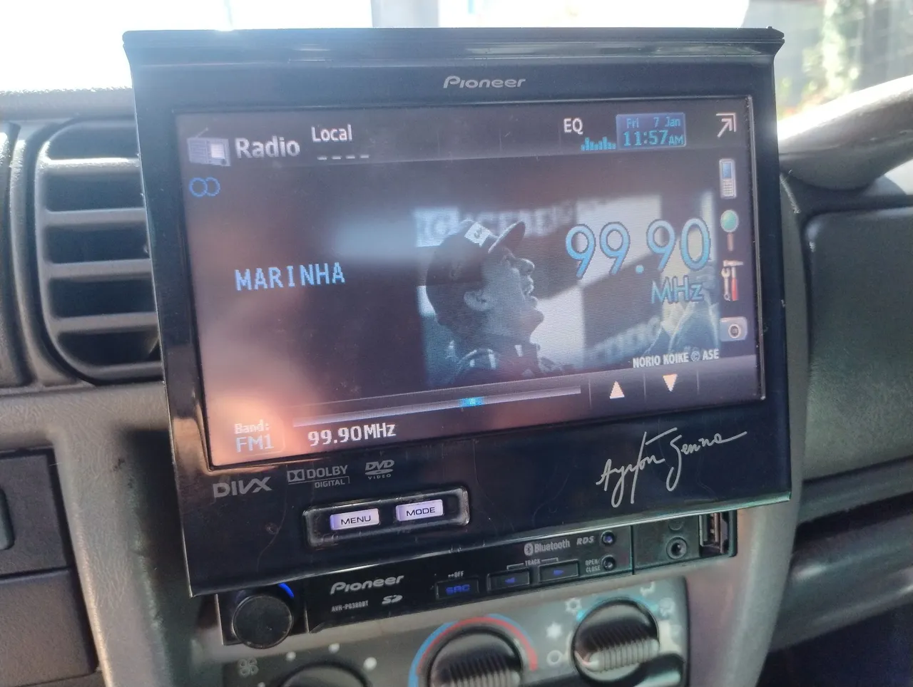 Central Multimídia Pioneer AVH-P8388BT Ayrton Senna