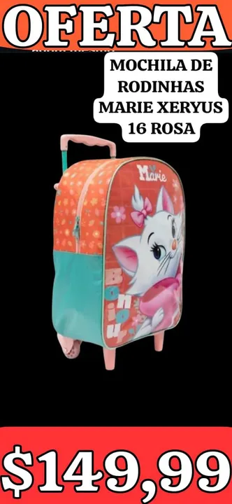 MOCHILA ESCOLAR, NOVA! LEIAM: