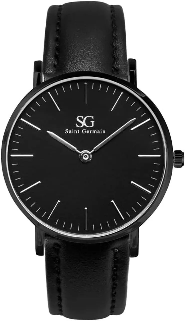 Relógio Masculino Couro Saint Germain Murray Full Preto 40mm - Foto 3