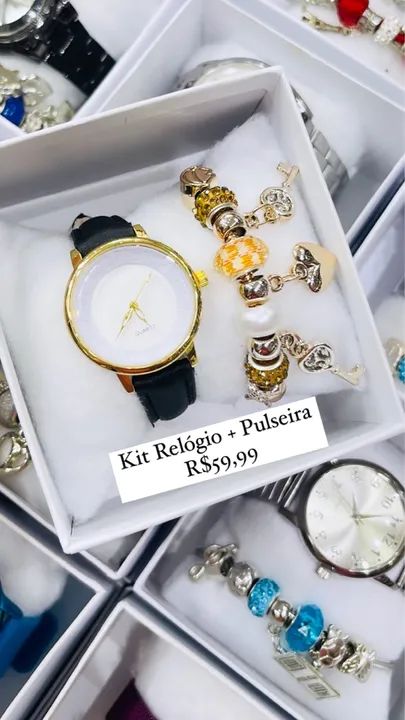 Relógio Feminino Com Pulseira 