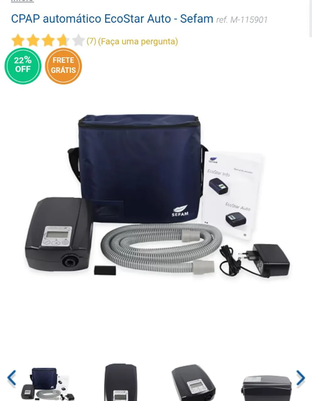 CPAP automático EcoStar Auto - Sefam