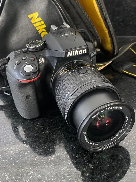 Vendo câmera Nikon D5300 com lente 15-55  - Foto 4