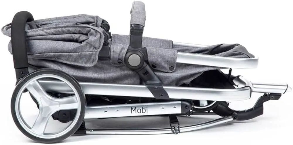 Carrinho de bebê + bebê conforto Safety 1st, Travel System Mobi NV Trio, Grey Denim Silver