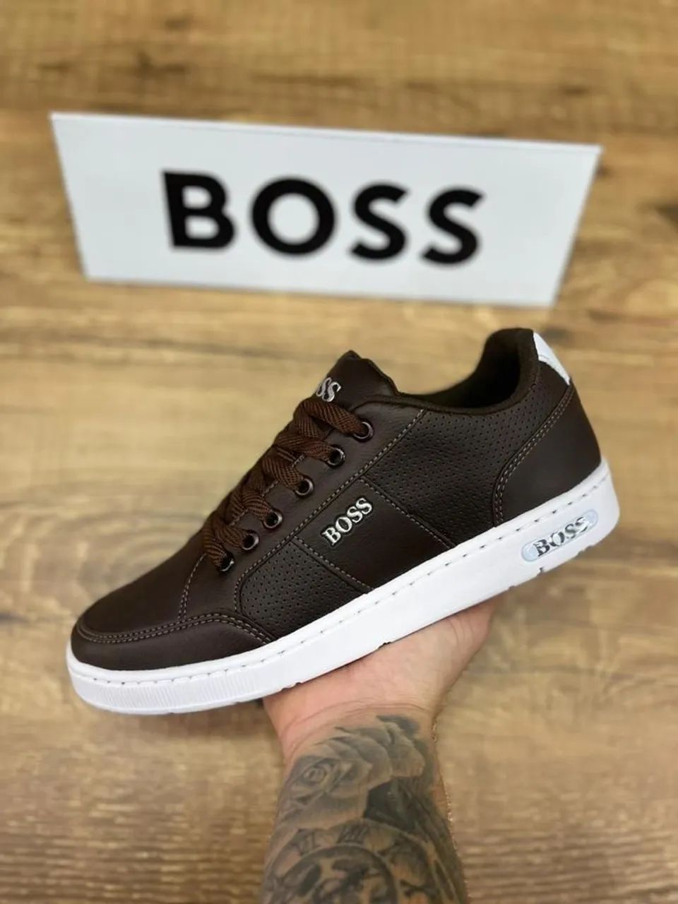 Sapatenis Boss Marrom