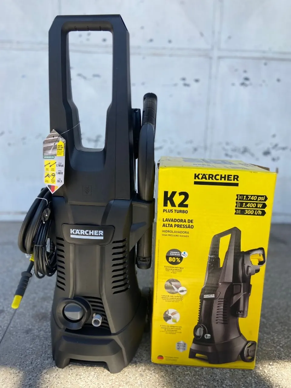 Laladora Alta Pressao K2 Black turbo 1740 PSI 1400W