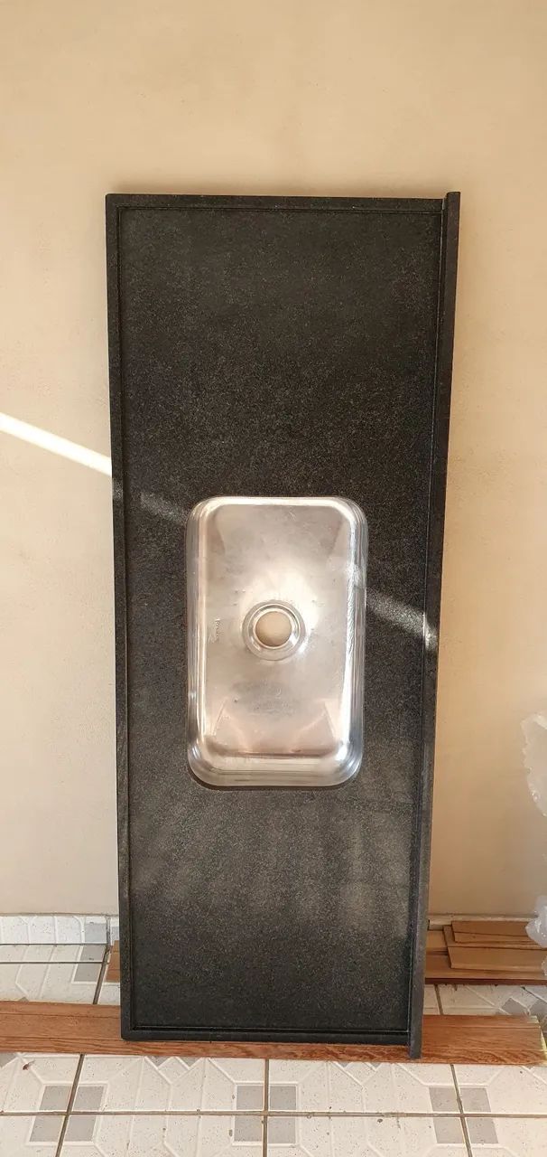 Pia de Granito com Cuba de Aço Inox - Foto 3