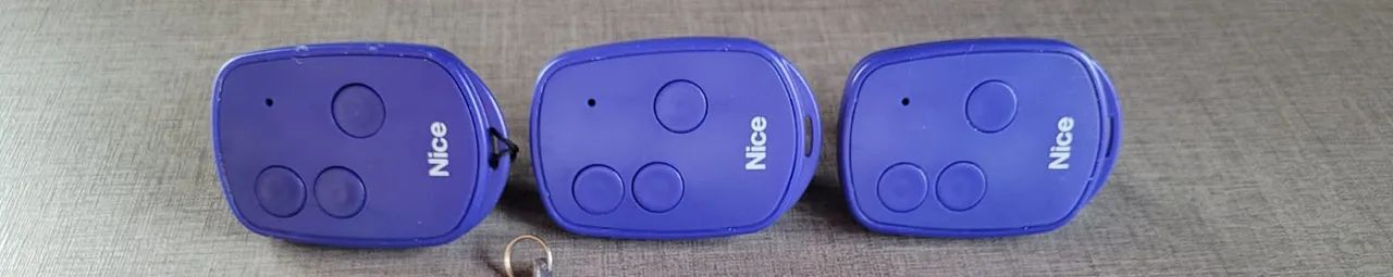KIT de 3 Controles remoto NICE portão automático