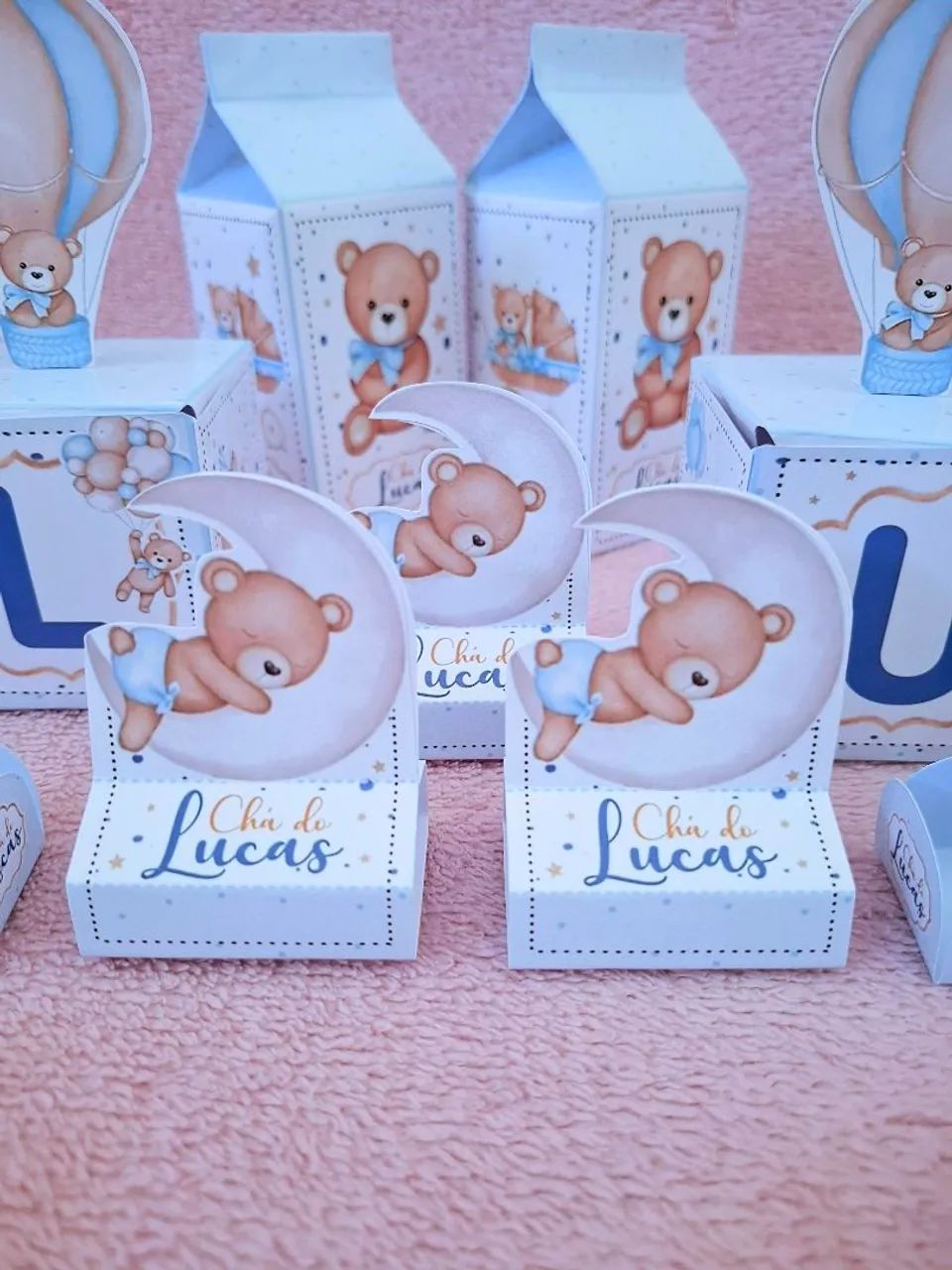 Decoração Chá de Bebê - Caixinhas pra colocar doce, lembrancinha 