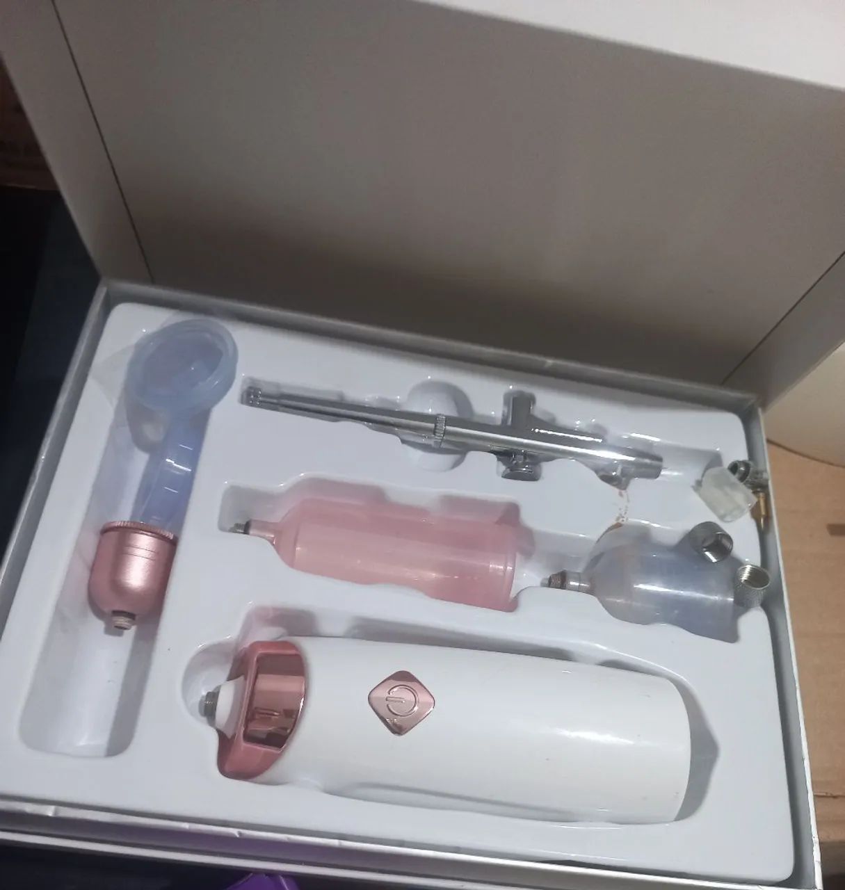  kit de aerógrafo portátil com mini compressor, 