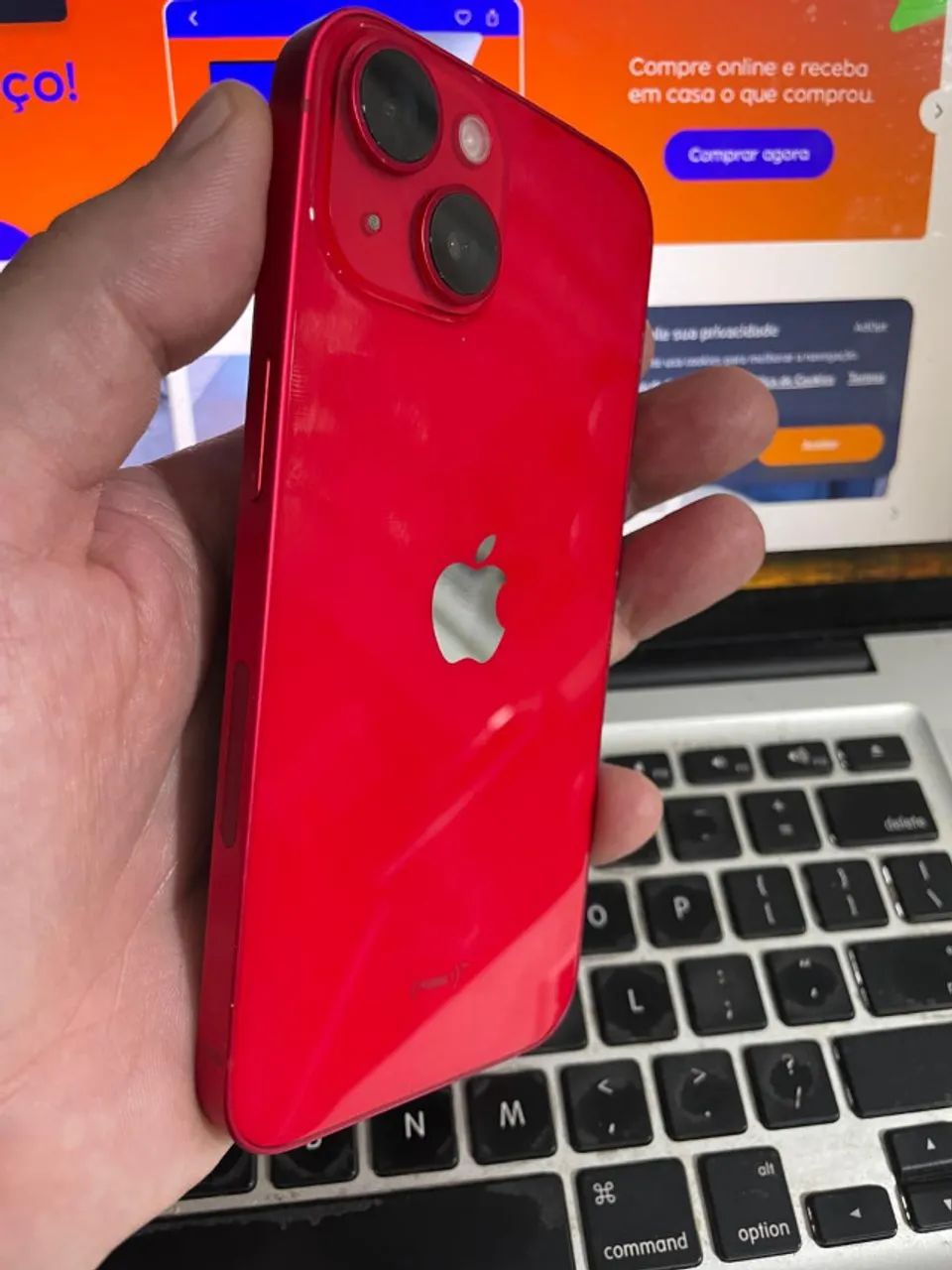 IPhone 14 Vermelho - Troco e parcelo - No centro de BH - Foto 3
