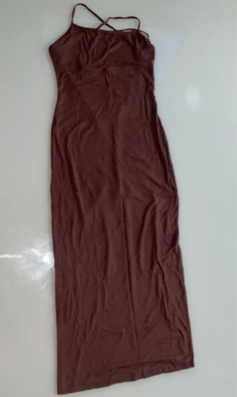 Vestido mídi malha 