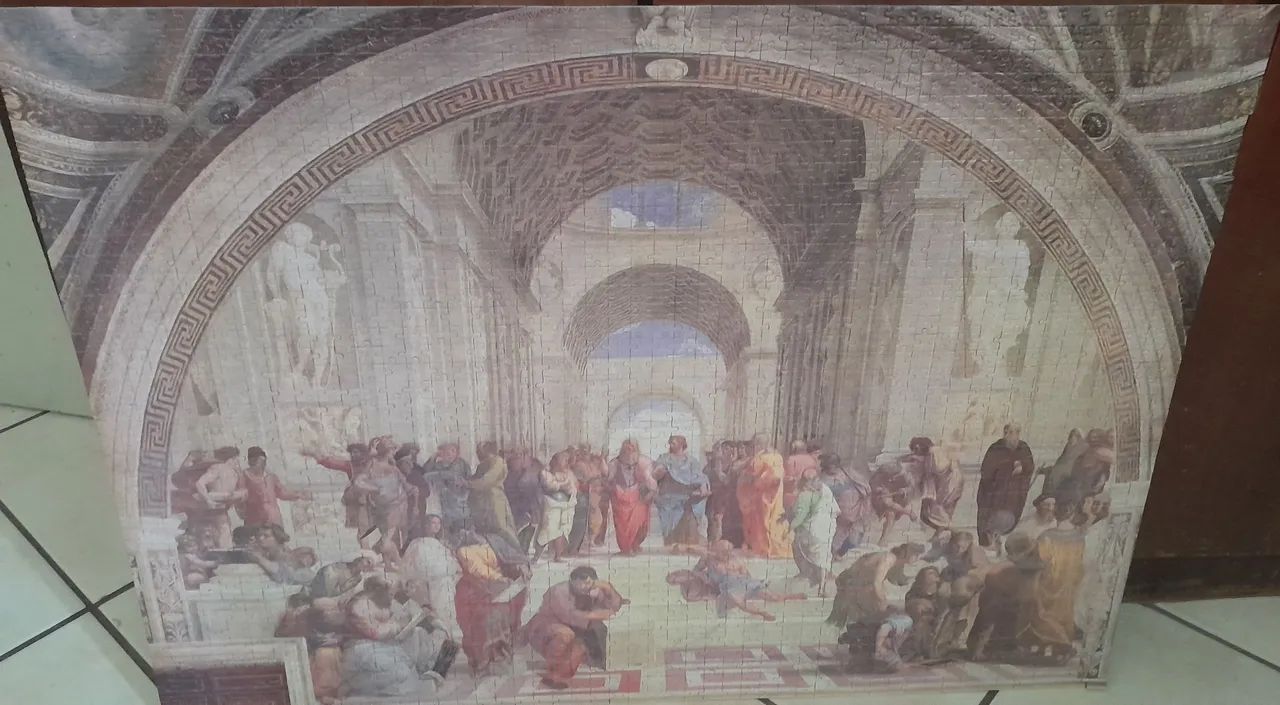 Quebra-Cabeça A Escola de Atenas 2000 Peças (já está colado)  - Foto 2