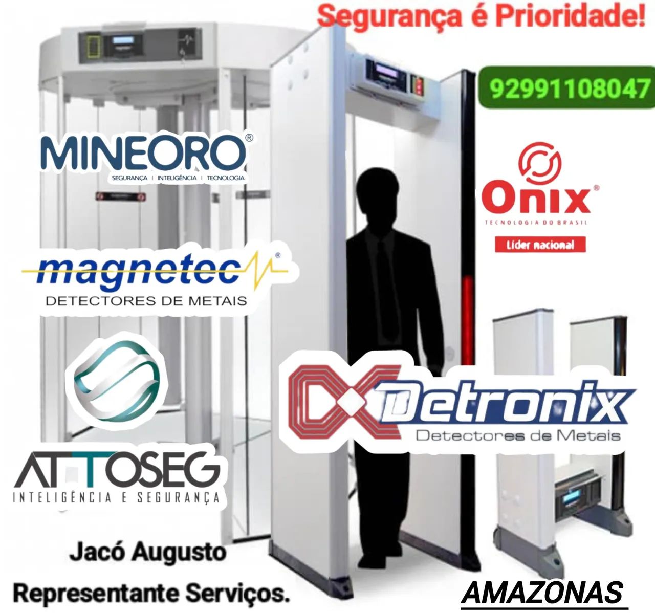 Conserto de porta giratória com detector de metais e portais