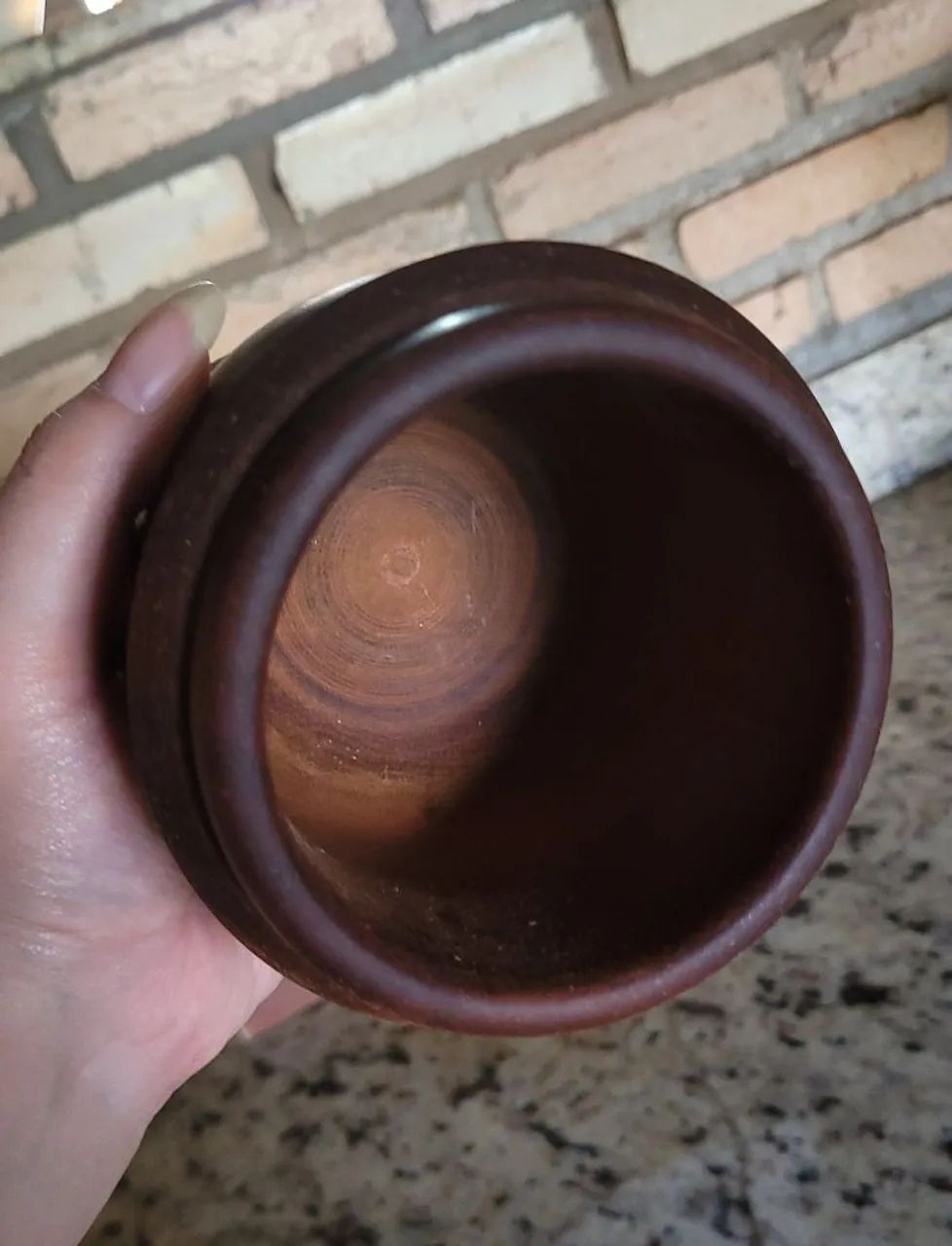 Antigo Pilão entalhado com socador - Foto 5