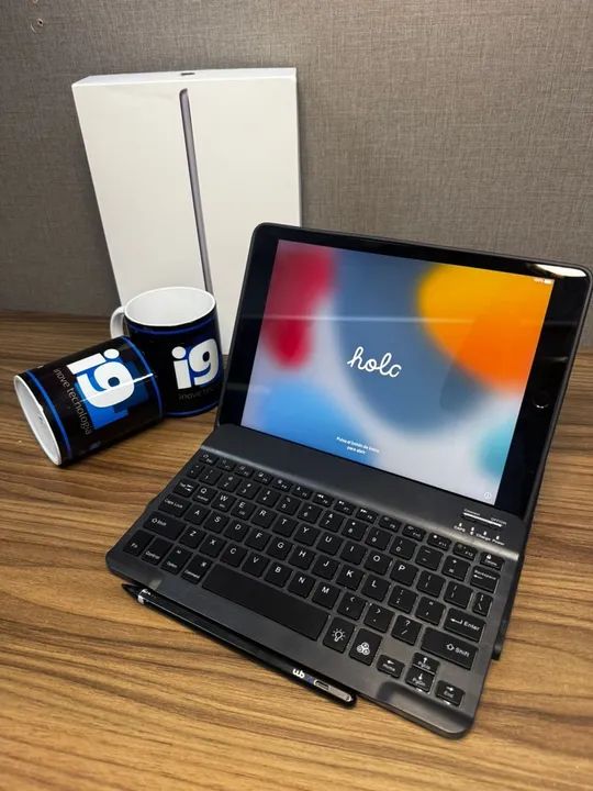 iPad 9 geração 64GB Space gray Wi-Fi (Seminovo impecável) Com capa 