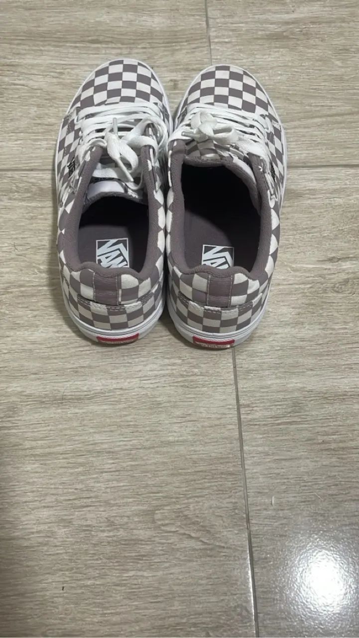 Tênis Vans Checkerboard Cinza - Foto 2