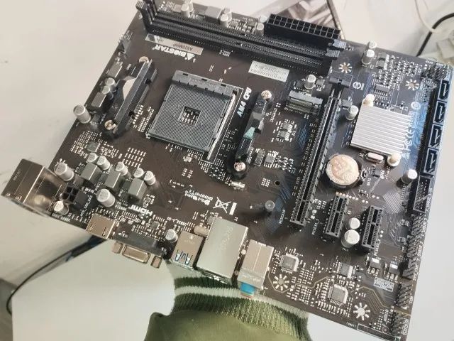 Placa mãe AM4, A520M. Nova *Entrego *Parcelo - Foto 3