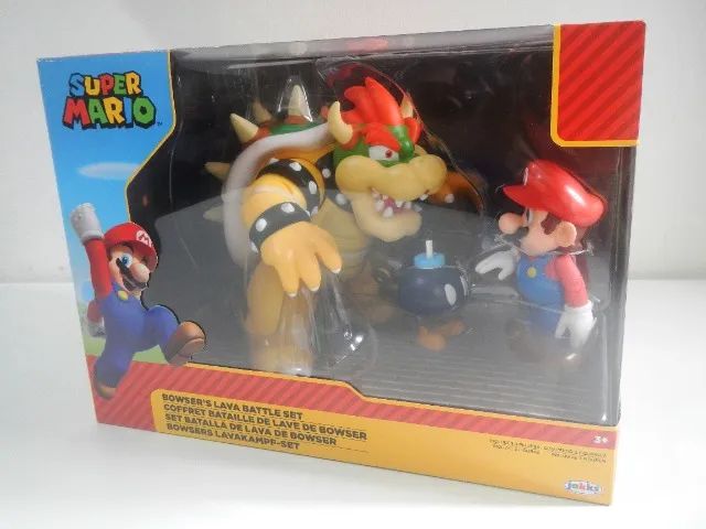 Conjunto Bonecos Super Mario Bowser Novo Lacrado